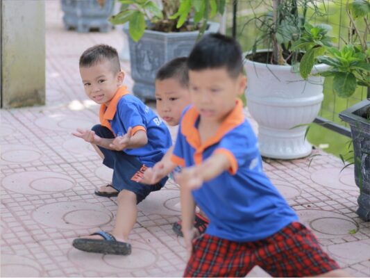 Hình ảnh hoạt động của Bán trú hè Khai Tâm: Trải nghiệm vận động